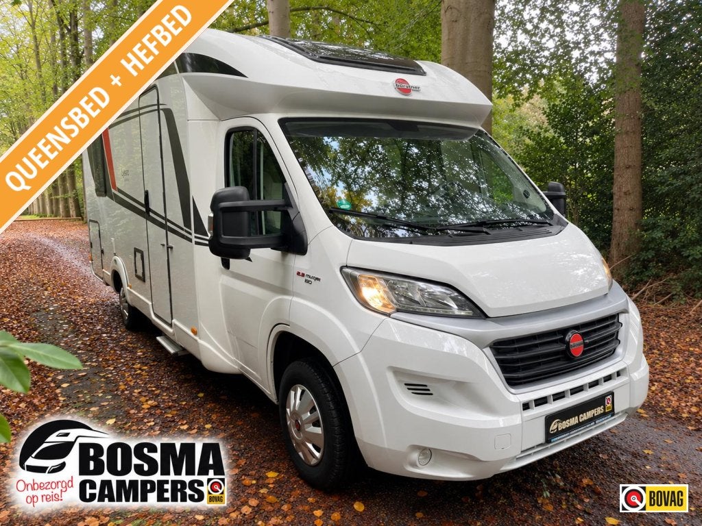 Bürstner Lyseo 734 TD Queensbed Hefbed 61000 km Airco 2019, Ringverwarming, Fiat, 7 tot 8 meter, Bedrijf