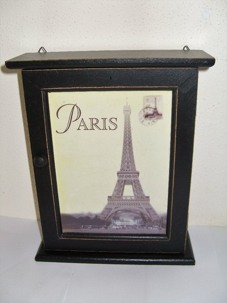 Sleutelkastje Parijs Sleutel Kastje Paris, 20 cm, Hout, Met ophangsysteem, 25 cm
