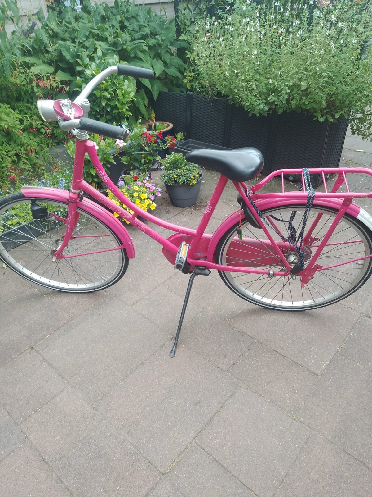 Roze kinderfiets 24 inch - Gebruikt, Ophalen, Gebruikt, Terugtraprem, 20 inch of meer