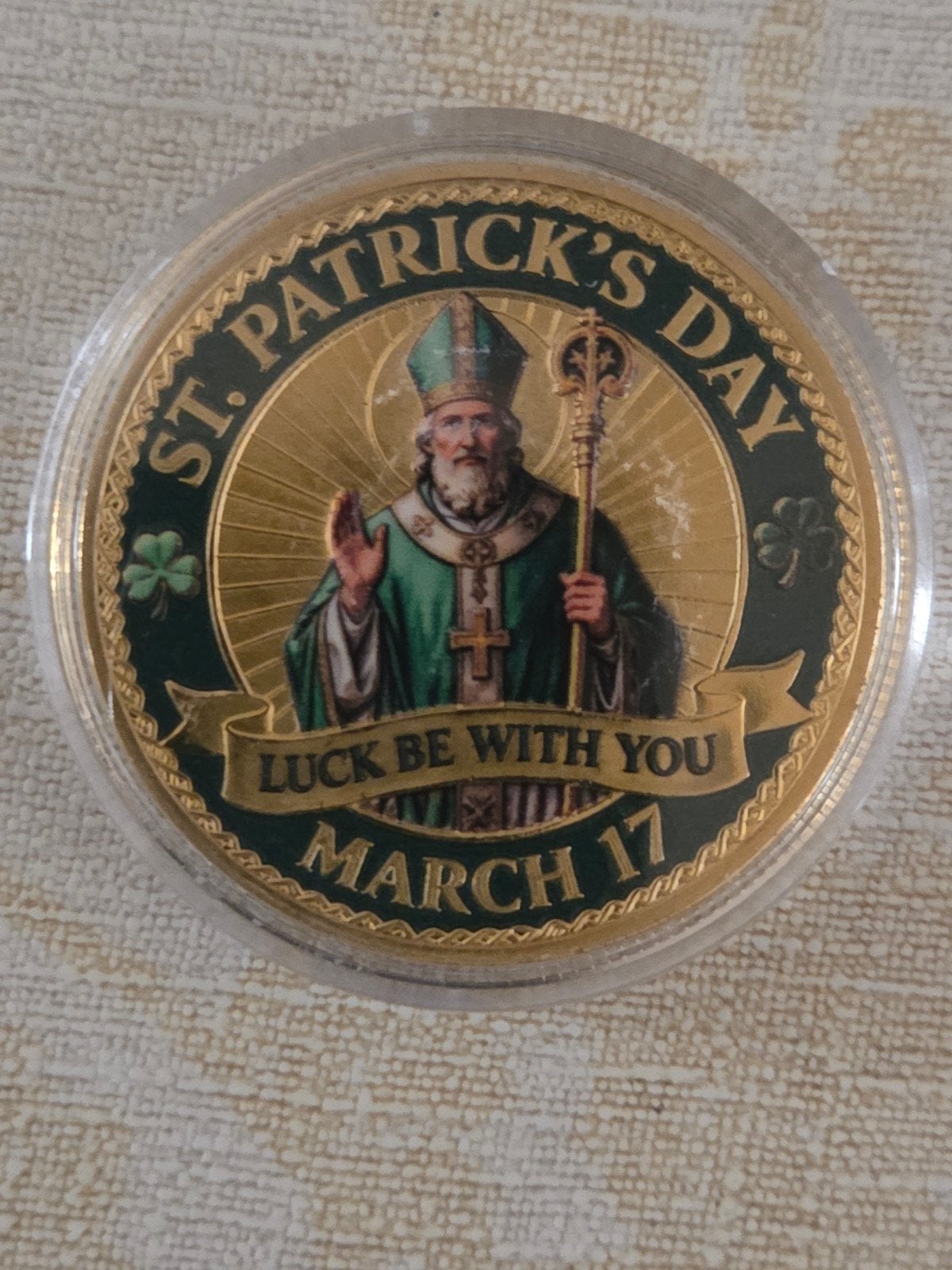 St. Patrick's Day Herdenkingsmunt - Geluk & Voorspoed, Ophalen of Verzenden