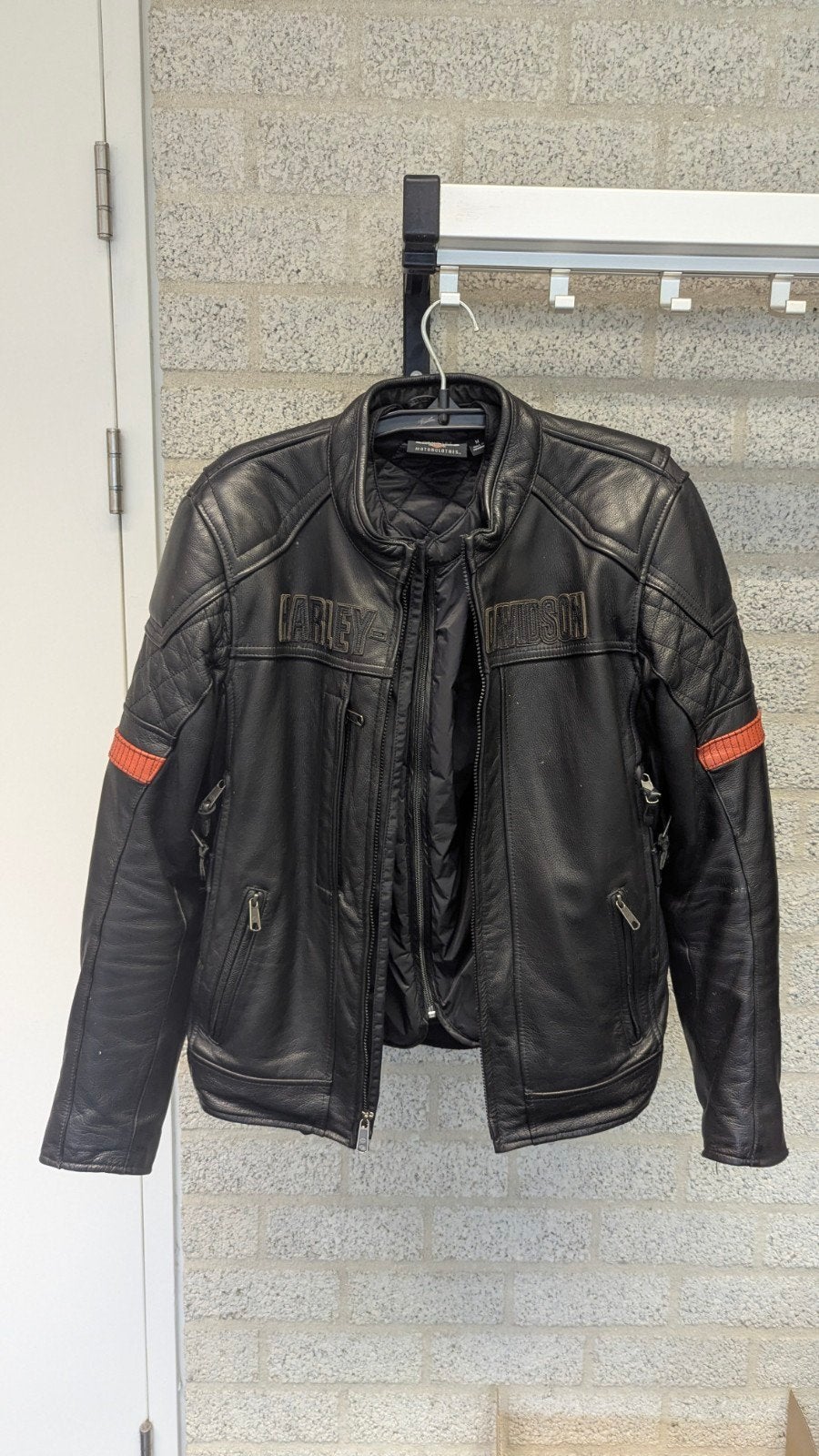 Harley Davidson Vanocker waterproof leren jack mt M, Motoren, Kleding | Motorkleding, Ophalen