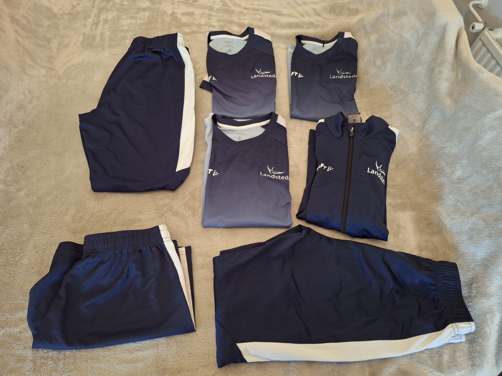 landstede sportkleding sport en bewegen pakket set, Craft, Blauw, Ophalen of Verzenden, Gedragen