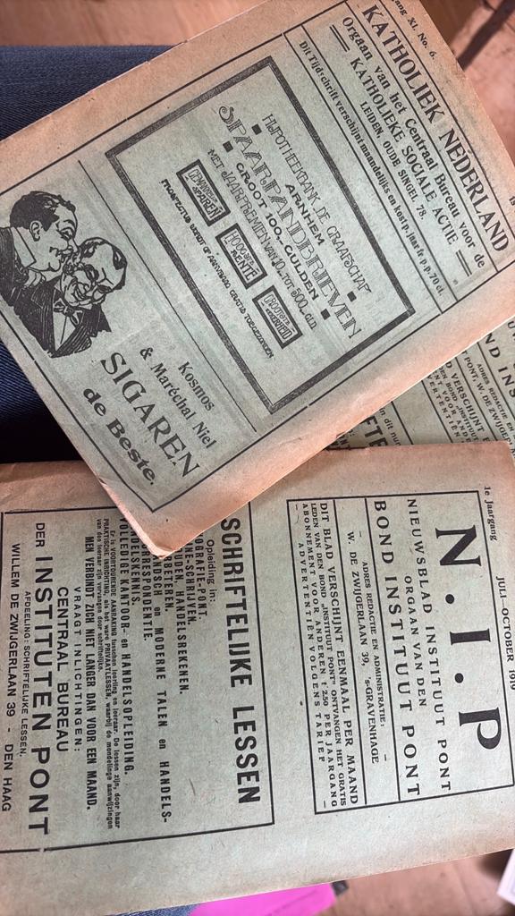 Maandblad 1919 sigaren klokken aarle rixtel en Nijverdal, Boeken, Ophalen of Verzenden
