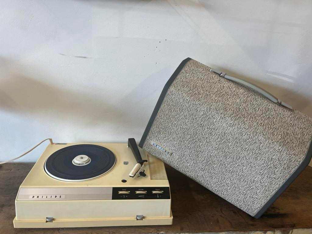 Koffergrammofoon Philips, Ophalen, Gebruikt, Platenspeler, Philips