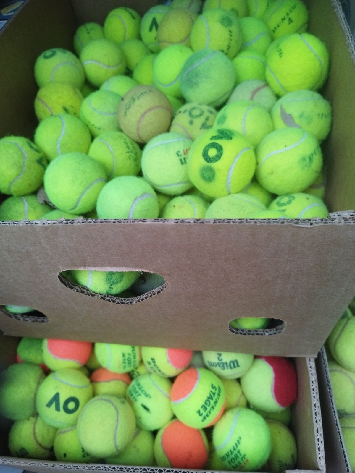 Goede stevige merk tennisballen Slazenger Wilson Dunlop, Ophalen of Verzenden, NVT, NVT, NVT