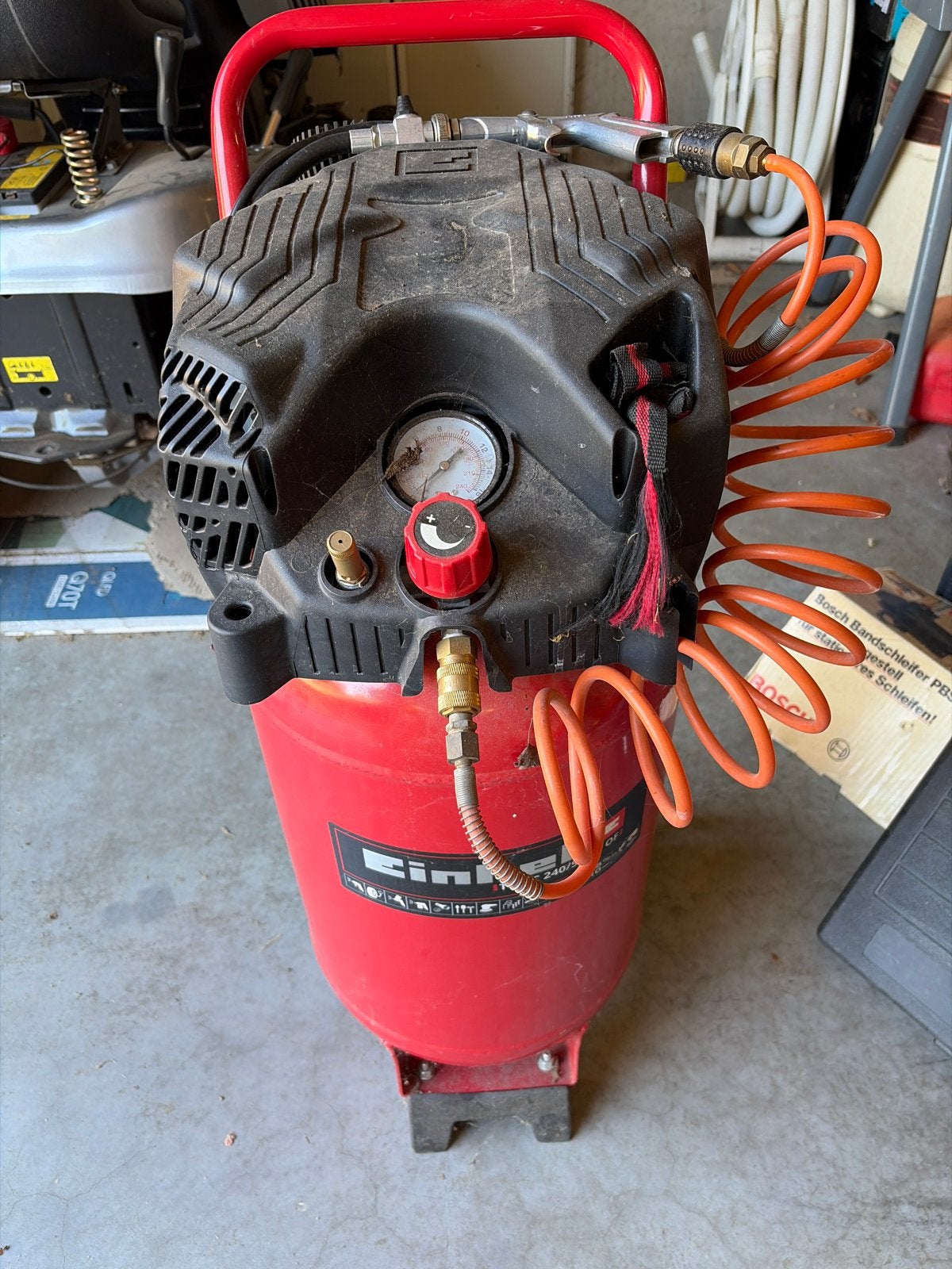 Einhell TC-AC 240/50/10 OF Compressor, Ophalen, Gebruikt, 10 bar of meer, 25 tot 100 liter