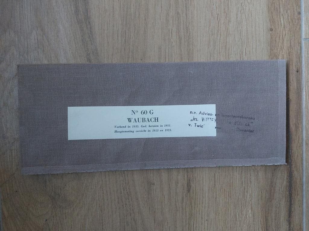 60G Waubach Geilenkirchen Ubach Birgden Stafkaart uit 1954, Boeken, Topografische Dienst Nederland, Ophalen of Verzenden, 1800 tot 2000