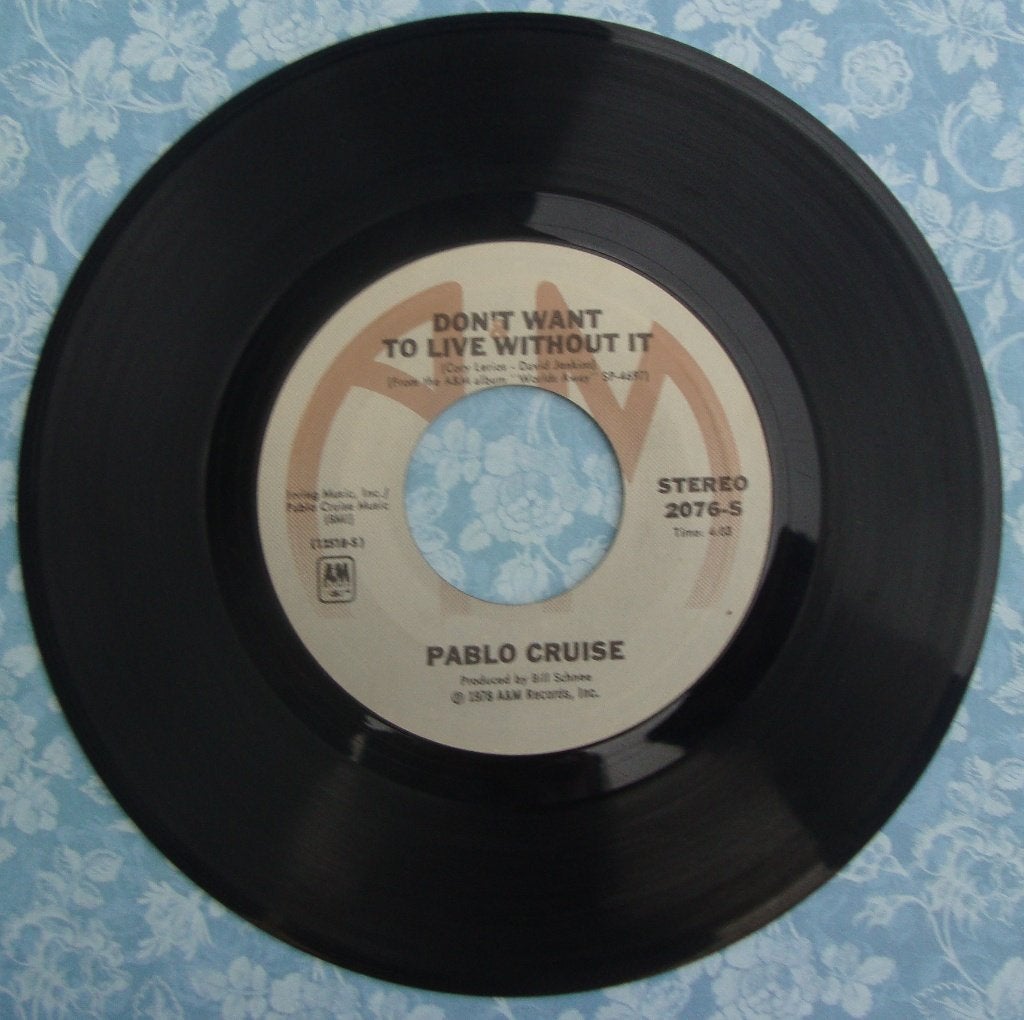Pablo Cruise - Don't Want To Live Without It  (7" Vinyl), Gebruikt, 7 inch, Ophalen of Verzenden, Pop