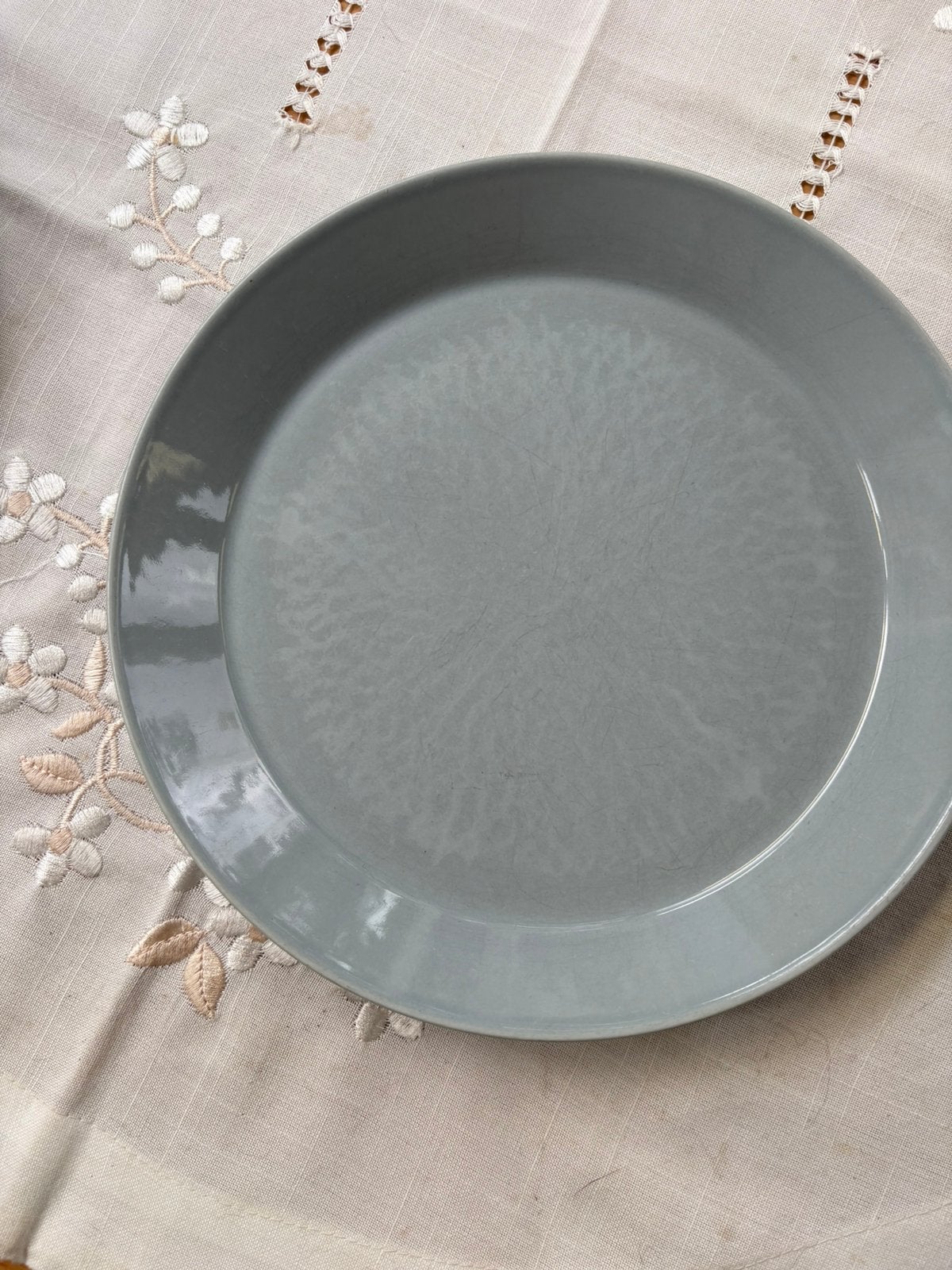 Iittala Teema dinerbord parelgrijs, Gebruikt, Overige merken, Keramiek, Ophalen of Verzenden