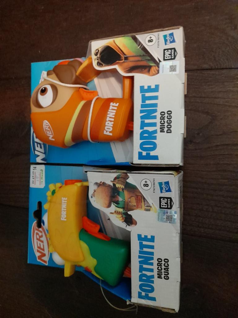 Nerf Fortnite Micro Guaco & Doggo pistooltjes nieuw, Ophalen of Verzenden, Nieuw, Jongen of Meisje