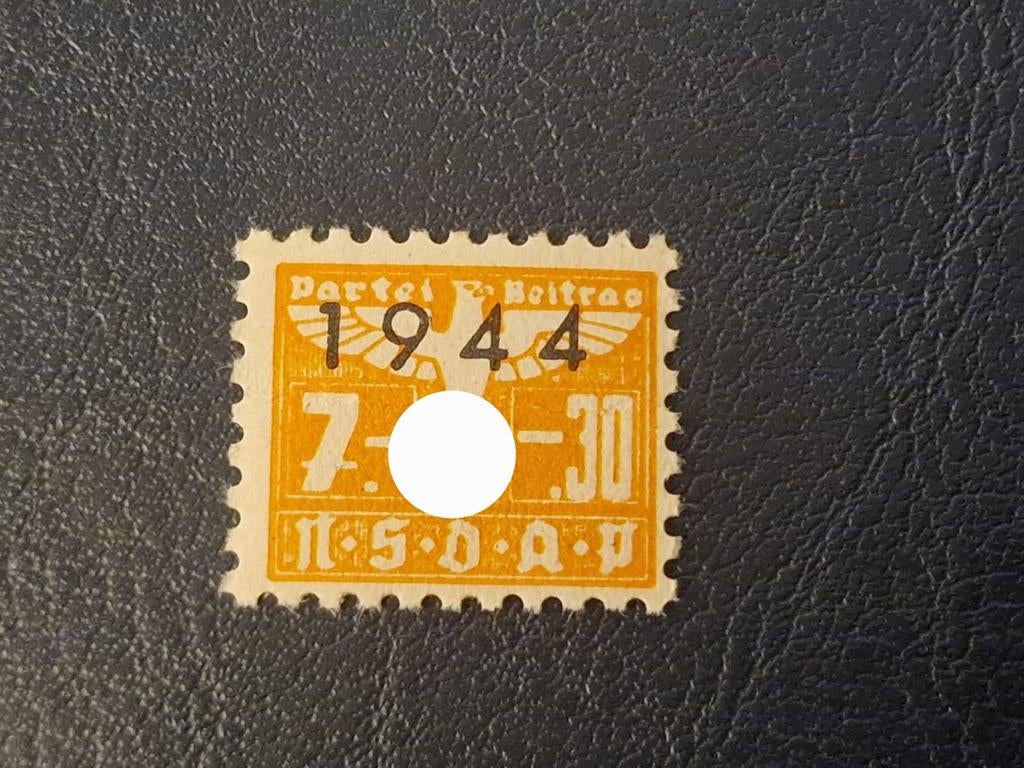 NSDAP contributiezegel Duitsland

1944, Verzamelen, Ophalen of Verzenden, Duitsland