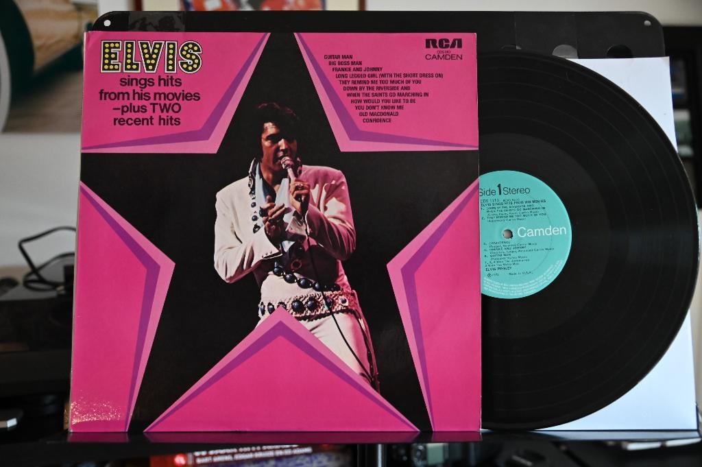 LP 1972 Elvis Presley  " Elvis Sings hits from his movies ", Ophalen of Verzenden, Inclusief binnenhoes, 12 inch, Poprock