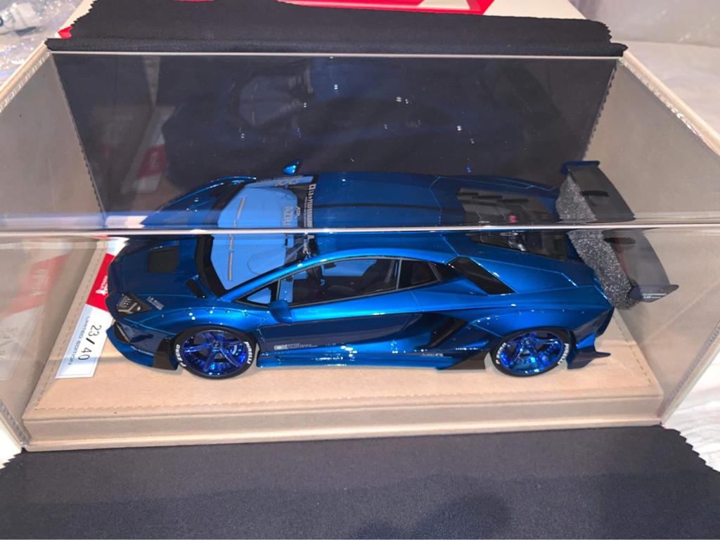 OEM LB Liberty Walk Aventador V2 (Metallic Blue), Ophalen of Verzenden, Zo goed als nieuw, Overige merken