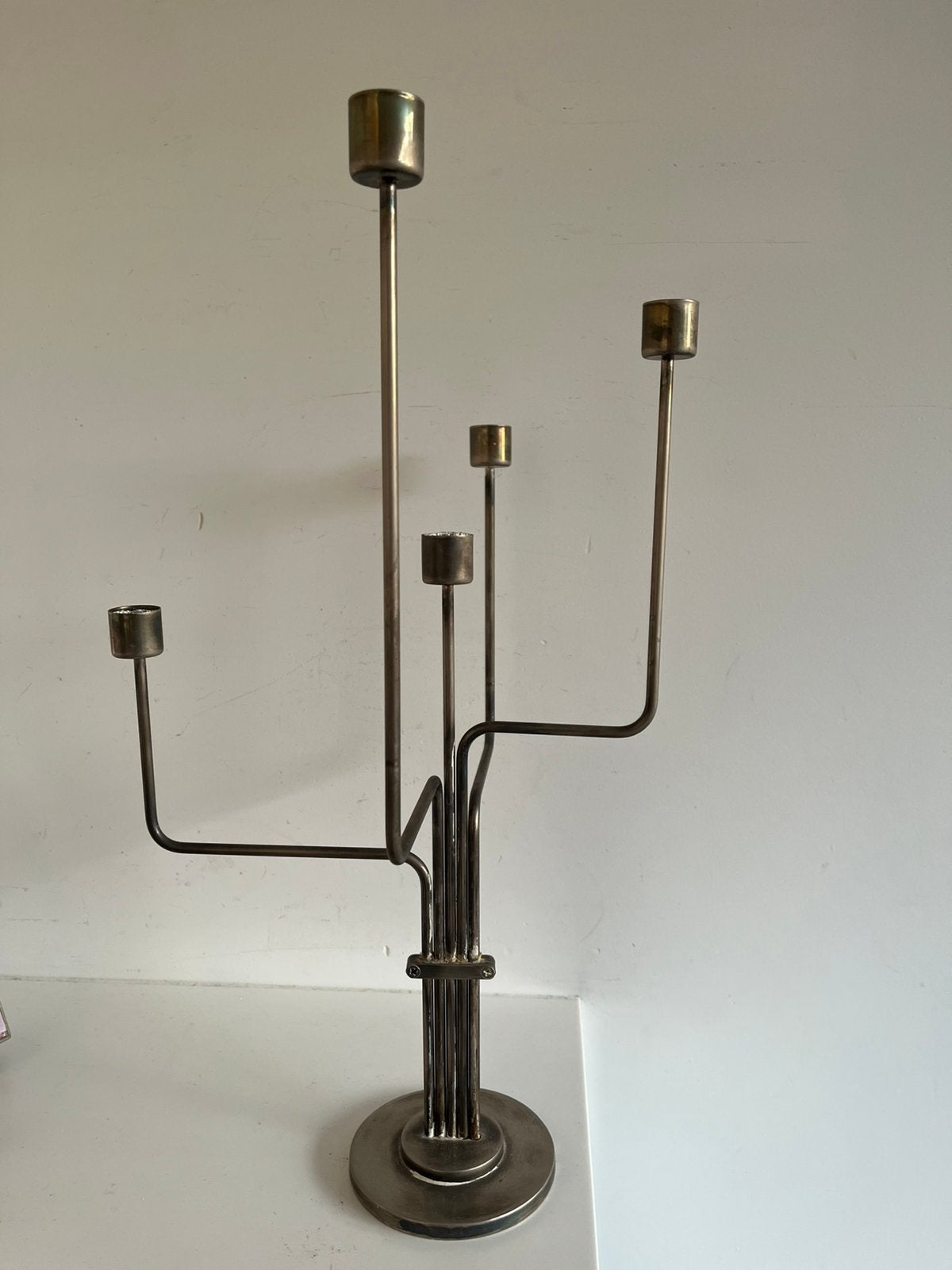 KANDELAAR. —  5 ARMIG. —  DESIGN., Ophalen of Verzenden