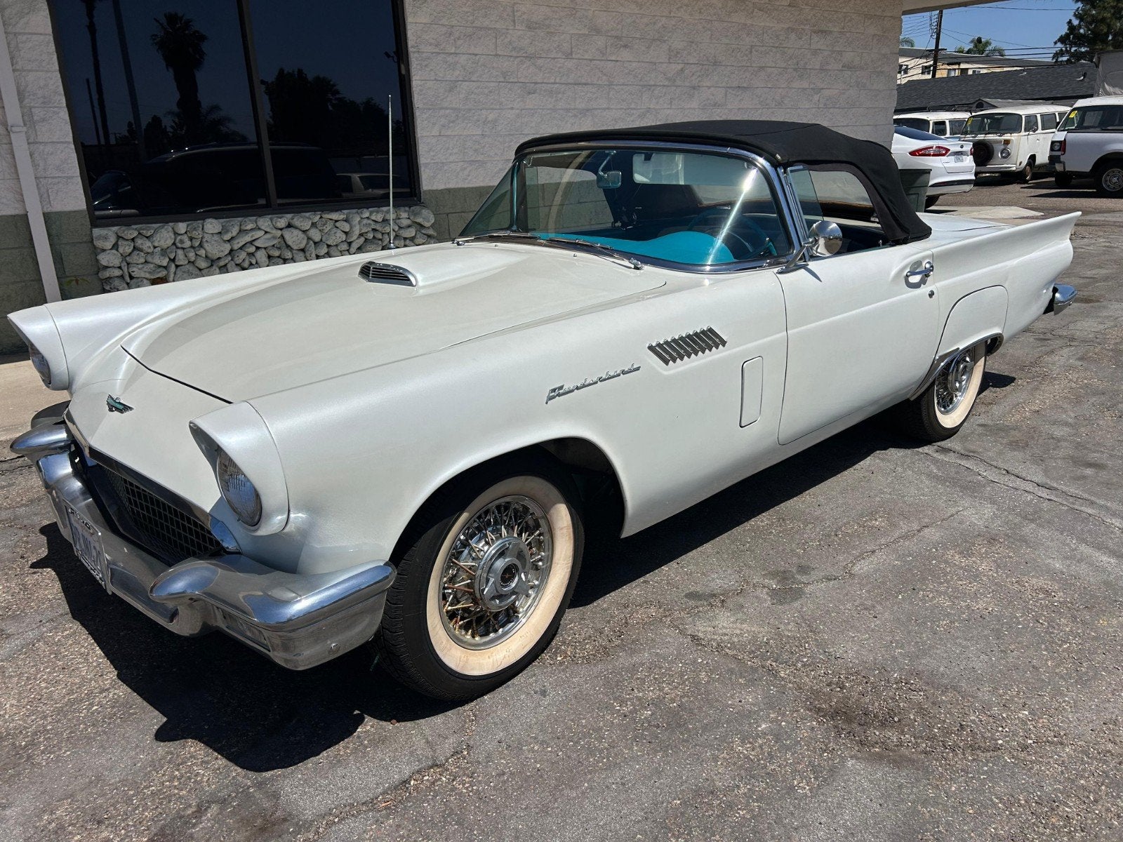 Ford Thunderbird 1957 | KOMT BINNEN!, Auto's, Ford, Automaat, 4 stoelen, Wit, Geïmporteerd