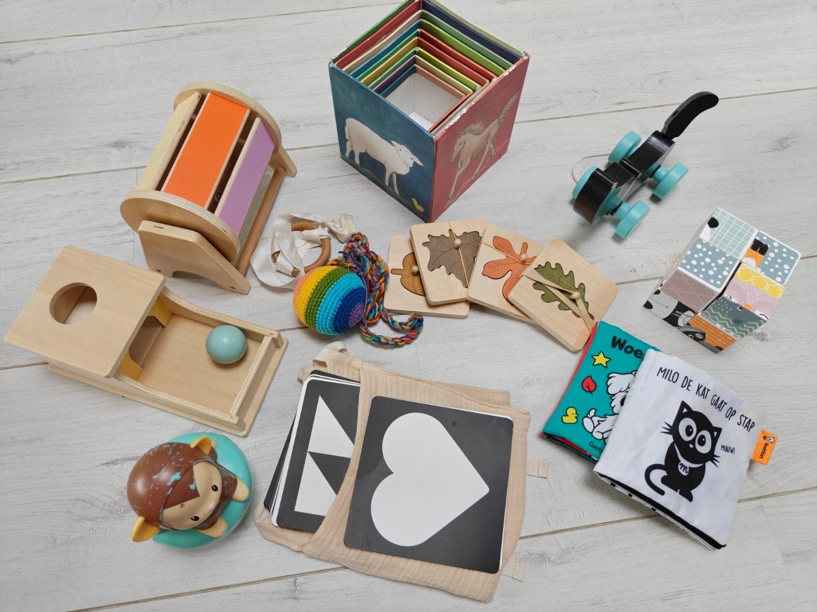 Montessori baby- en peuterspeelgoed set, Ophalen of Verzenden, Gebruikt, Overige typen