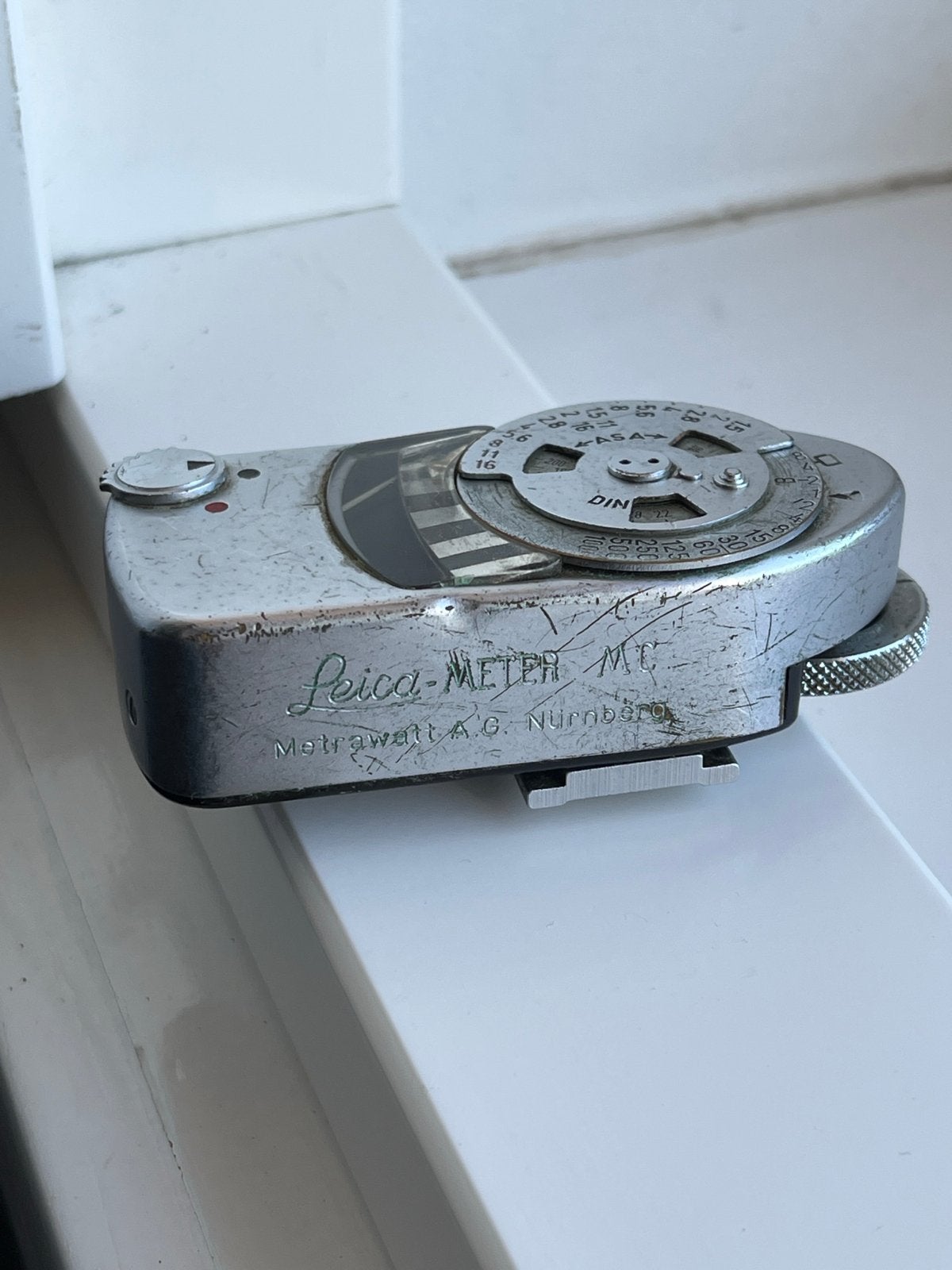 Leica-Meter MC Belichtingsmeter voor Leica M3, Audio, Tv en Foto, Fotocamera's Analoog, Ophalen of Verzenden, Gebruikt, Leica