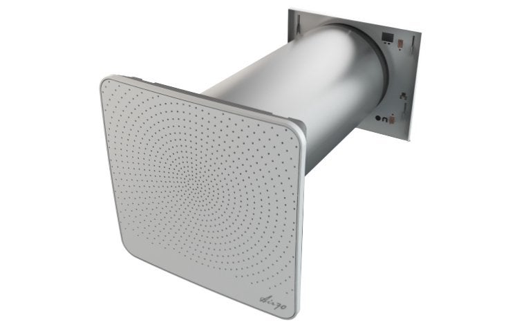 Brink Air 70 Plus decentrale WTW met voorverwarmer, Ophalen of Verzenden, Nieuw, Ventilator en Afzuiger