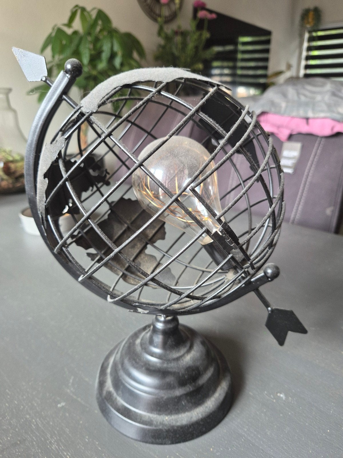 Deco wereldbol, Huis en Inrichting, Woonaccessoires | Wereldbollen, Ophalen, Verlicht, Gebruikt