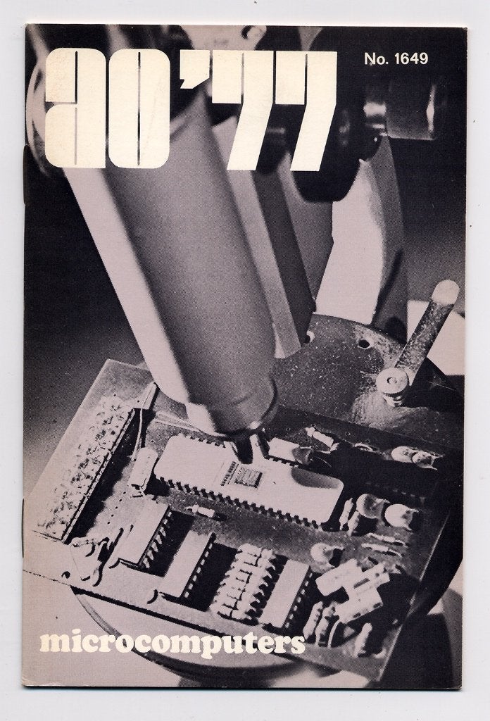 Microcomputers - 1977 - auto - spelautomaten - chip AEG, Nico Baaijens, Nieuw, Ophalen of Verzenden, Overige onderwerpen