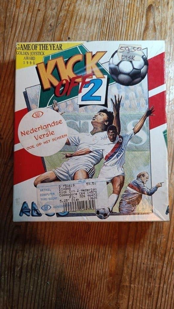 Kick Off 2 Commodore 64 / C128 Big Box, 1 speler, Ophalen of Verzenden, Zo goed als nieuw, Vanaf 3 jaar