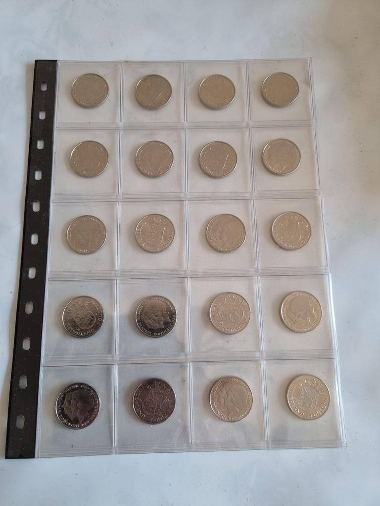 Verzameling van 20 dubbele koppen in guldens., Ophalen of Verzenden, Koningin Juliana, 1 gulden, Setje