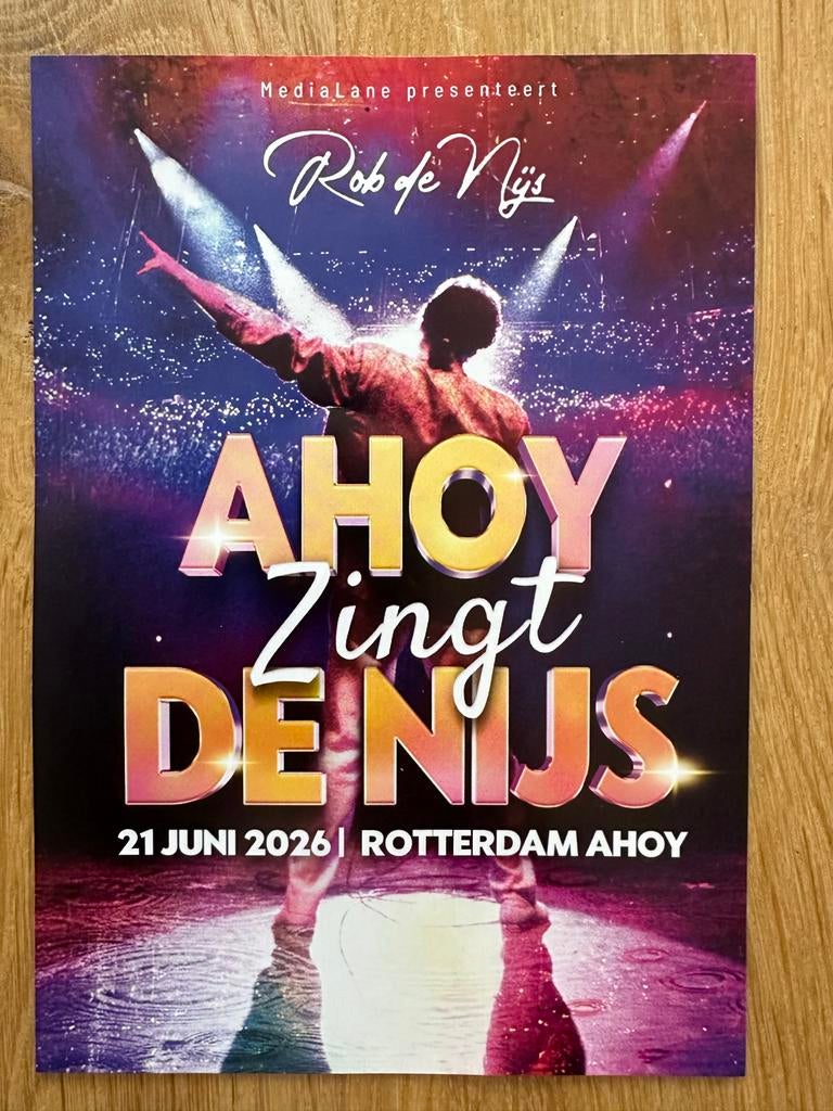 Ahoy zingt de Nijs, Tickets en Kaartjes, Twee personen, Juni, Levenslied