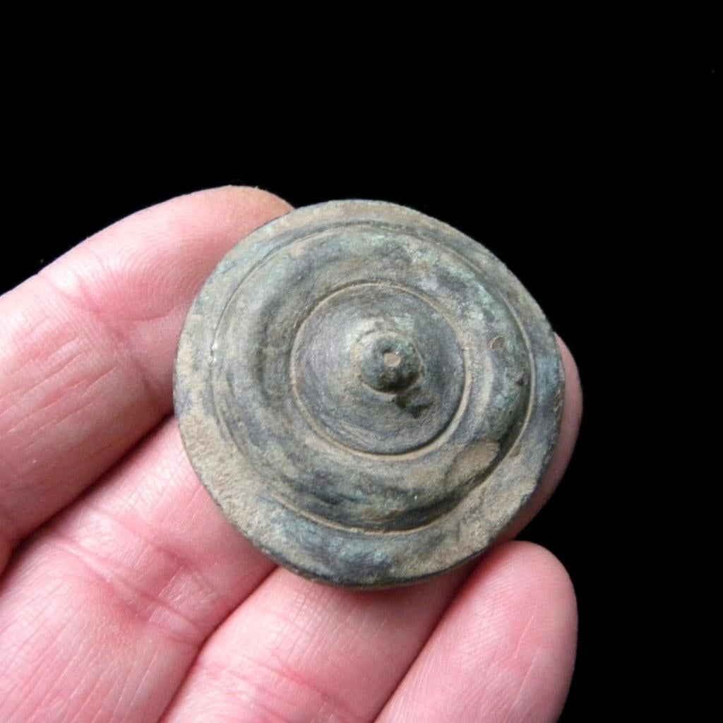 Romeins bronzen militaire harnas Phalera beslag Bodemvondst, Antiek en Kunst, Ophalen of Verzenden