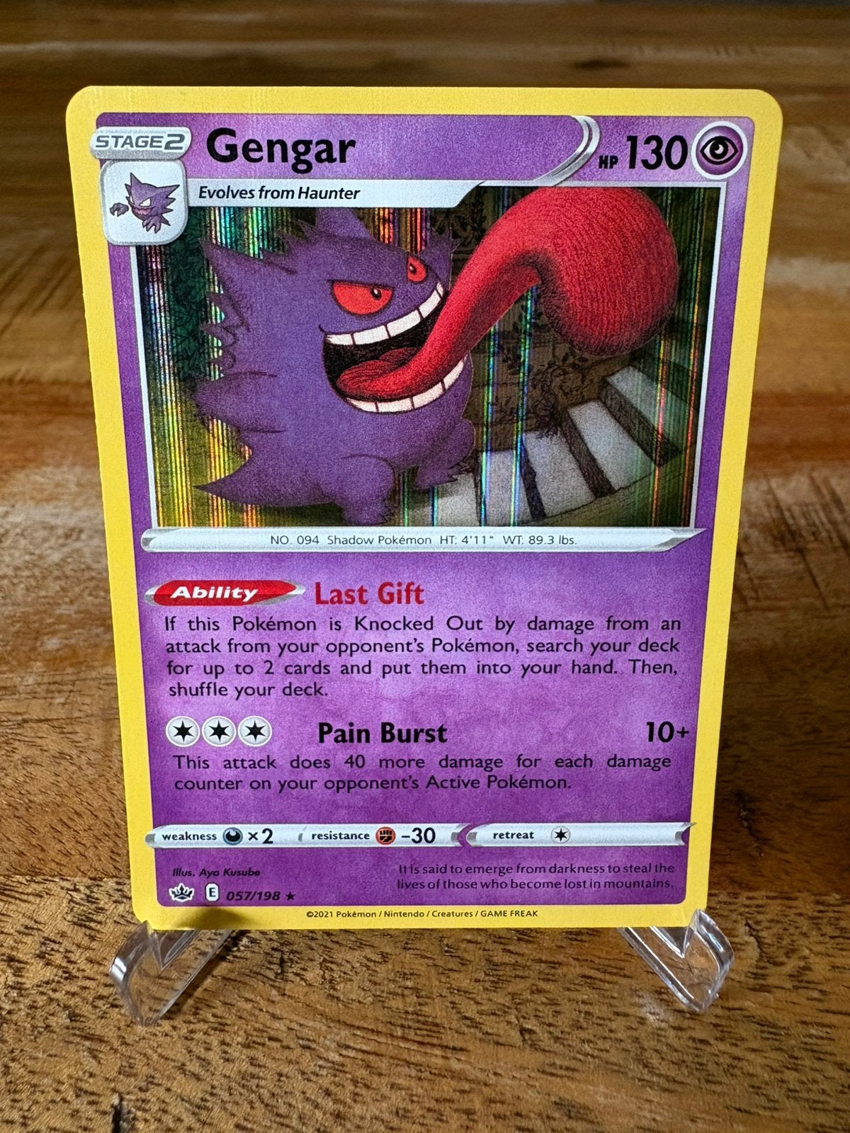 Gengar CRE 057/198, Ophalen of Verzenden, Zo goed als nieuw, Losse kaart