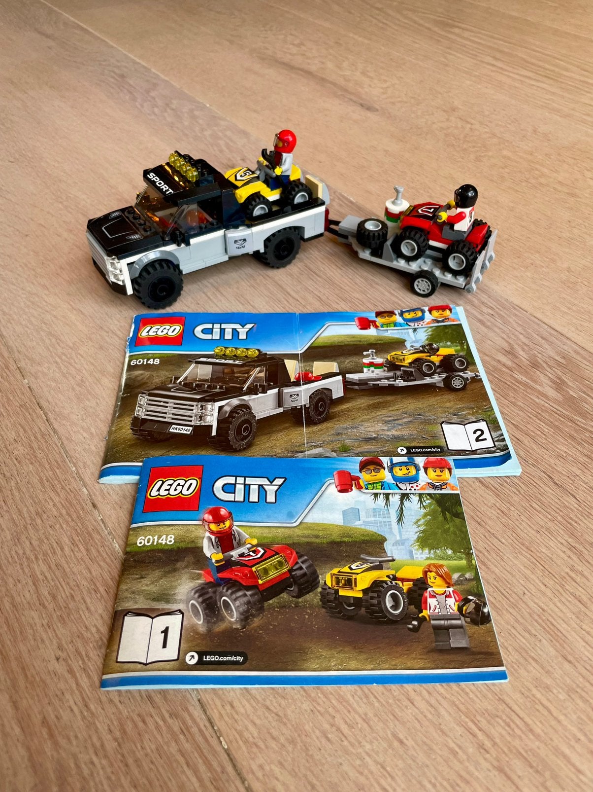 LEGO City 60148 ATV Raceteam met pick-up en aanhanger, City, Lego, Ophalen of Verzenden, Zo goed als nieuw