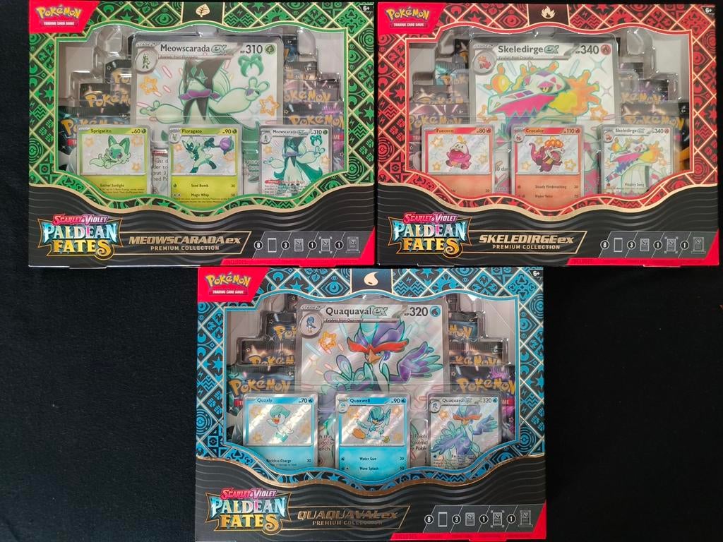 Pokemon paldean fates premium collection, Ophalen of Verzenden, Nieuw, Boosterbox, Foil