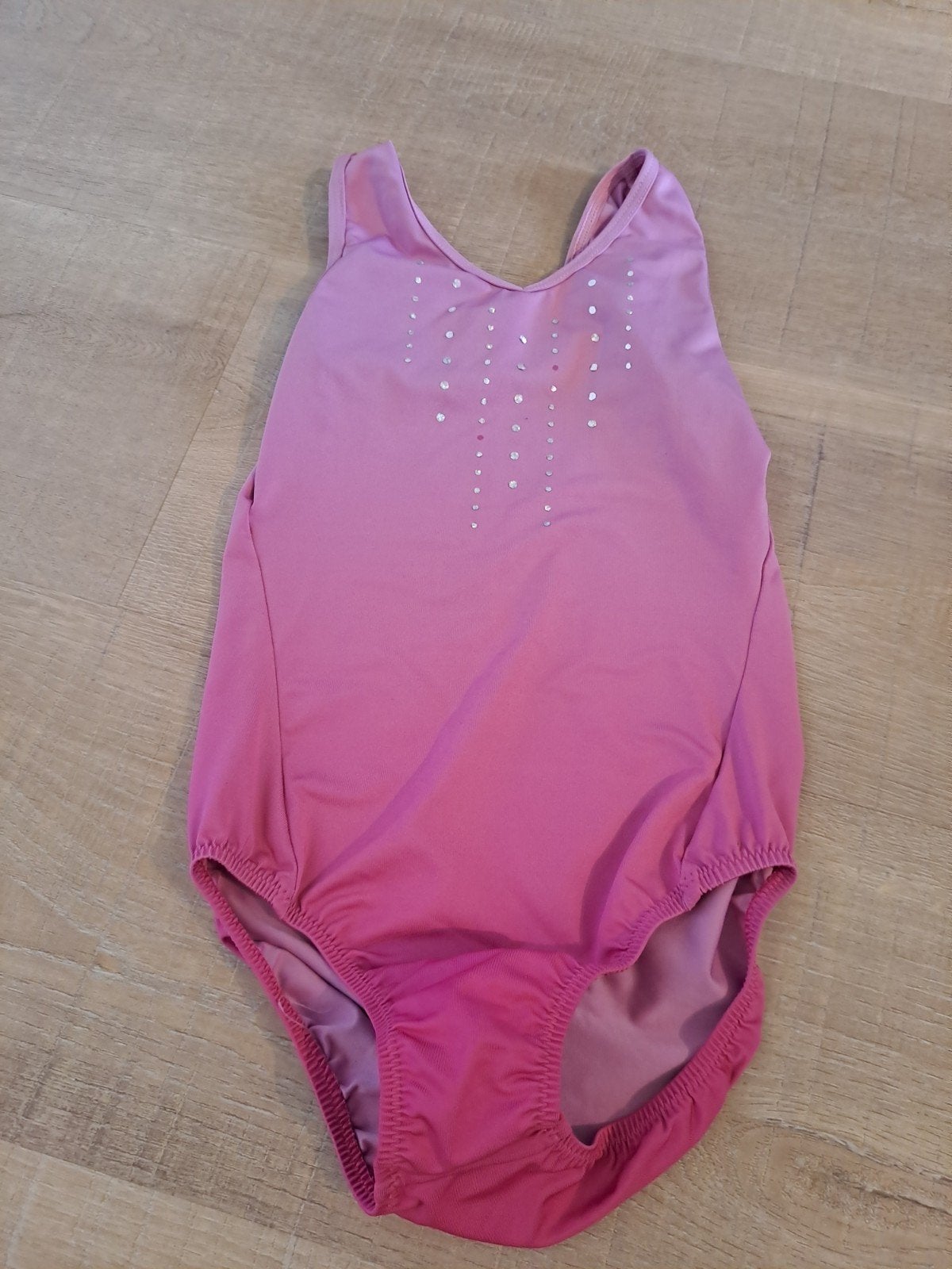 Roze turnpakje met glitter details 6 jaar, Kinderen en Baby's, Gebruikt, Meisje, Sport- of Zwemkleding, Decathlon