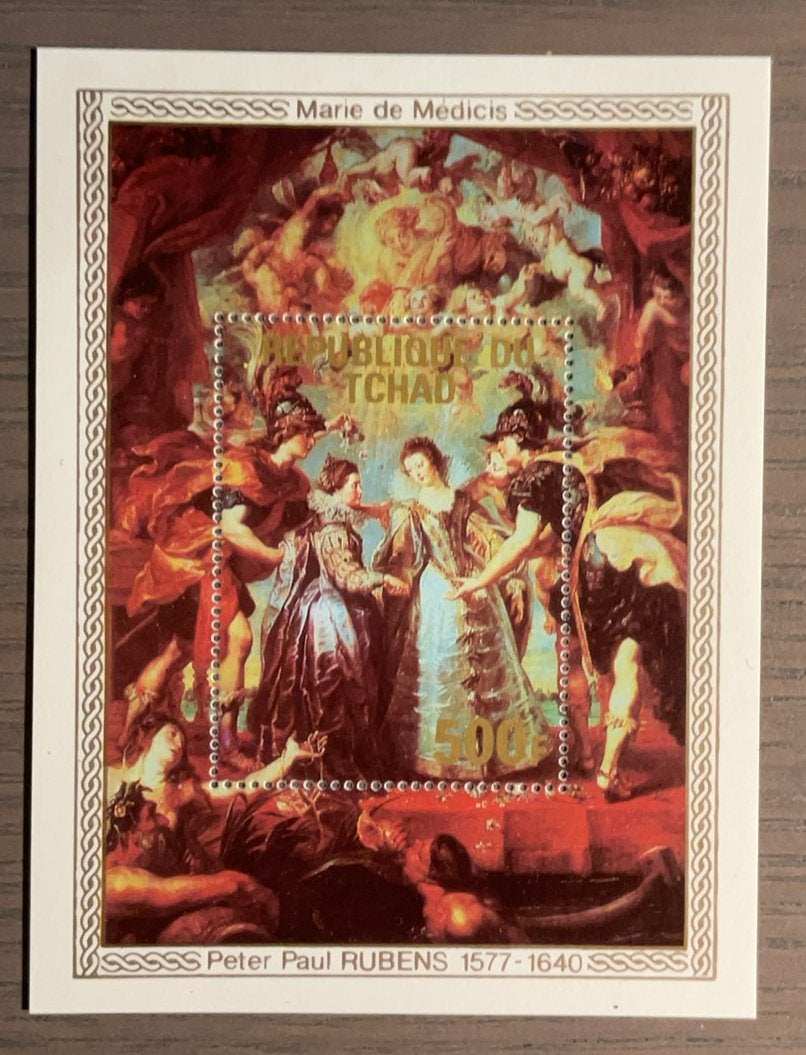 Tsjaad - schilderij P.P. RUBENS, Ophalen of Verzenden, Overige landen, Postfris