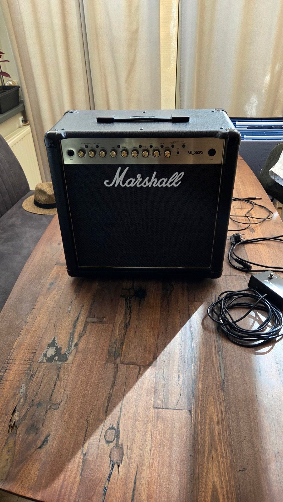 Marshall MG50FX gitaarversterker met footswitch, Ophalen of Verzenden