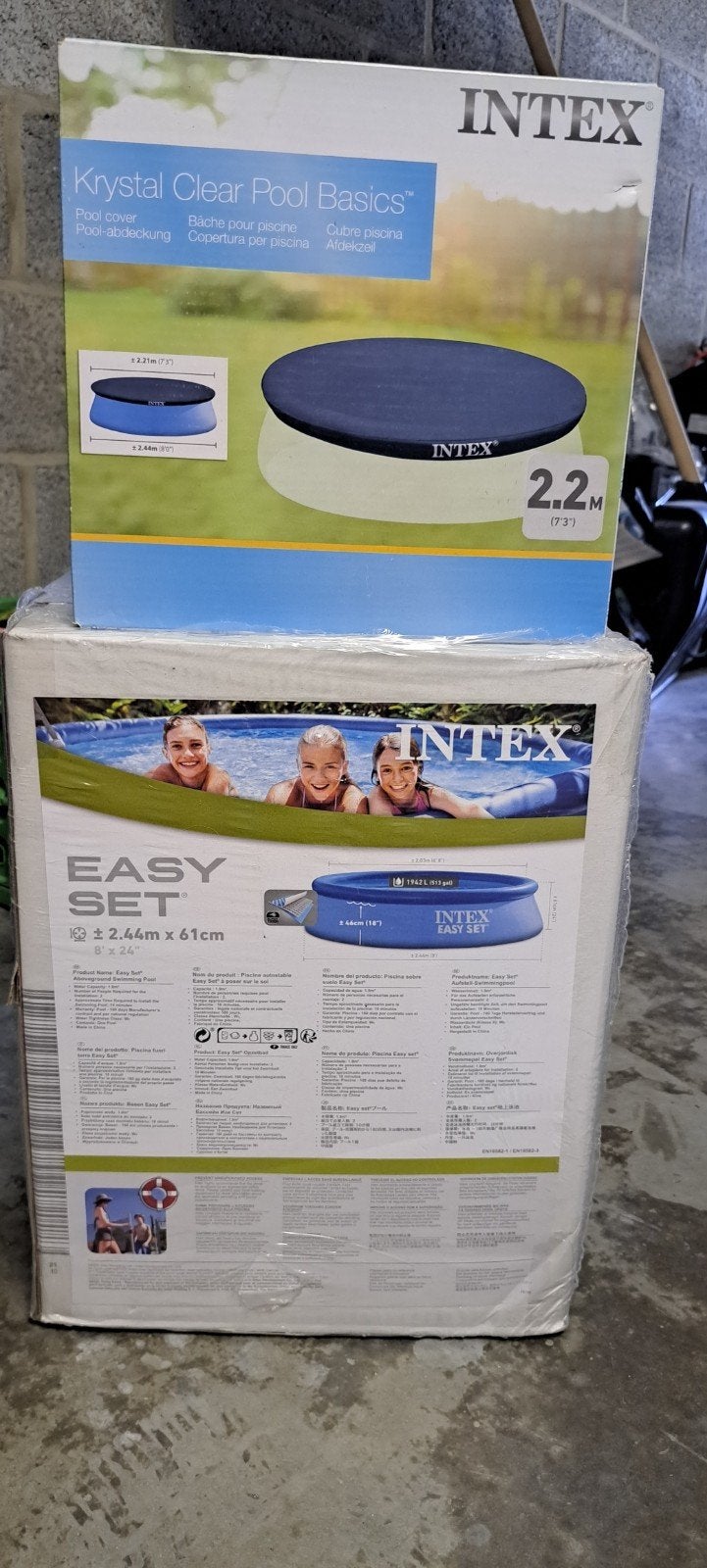 Zwembad plus pool cover nieuw!, Ophalen, Minder dan 80 cm, Nieuw, Minder dan 200 cm