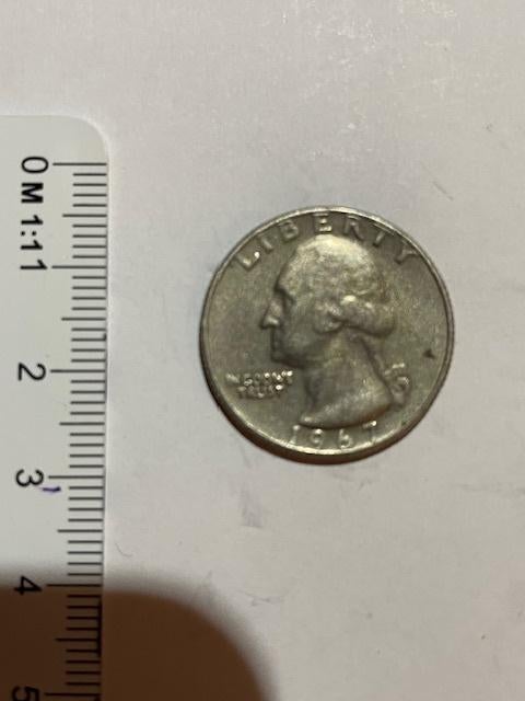 MUNT : Quater (¼) dollar USA 1967, Postzegels en Munten, Munten | Amerika, Ophalen of Verzenden, Noord-Amerika