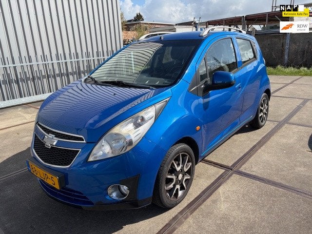 Chevrolet Spark 1.0 16V KOUDE AIRCO 98588 KM NAP, Voorwielaandrijving, Gebruikt, 4 cilinders, Blauw