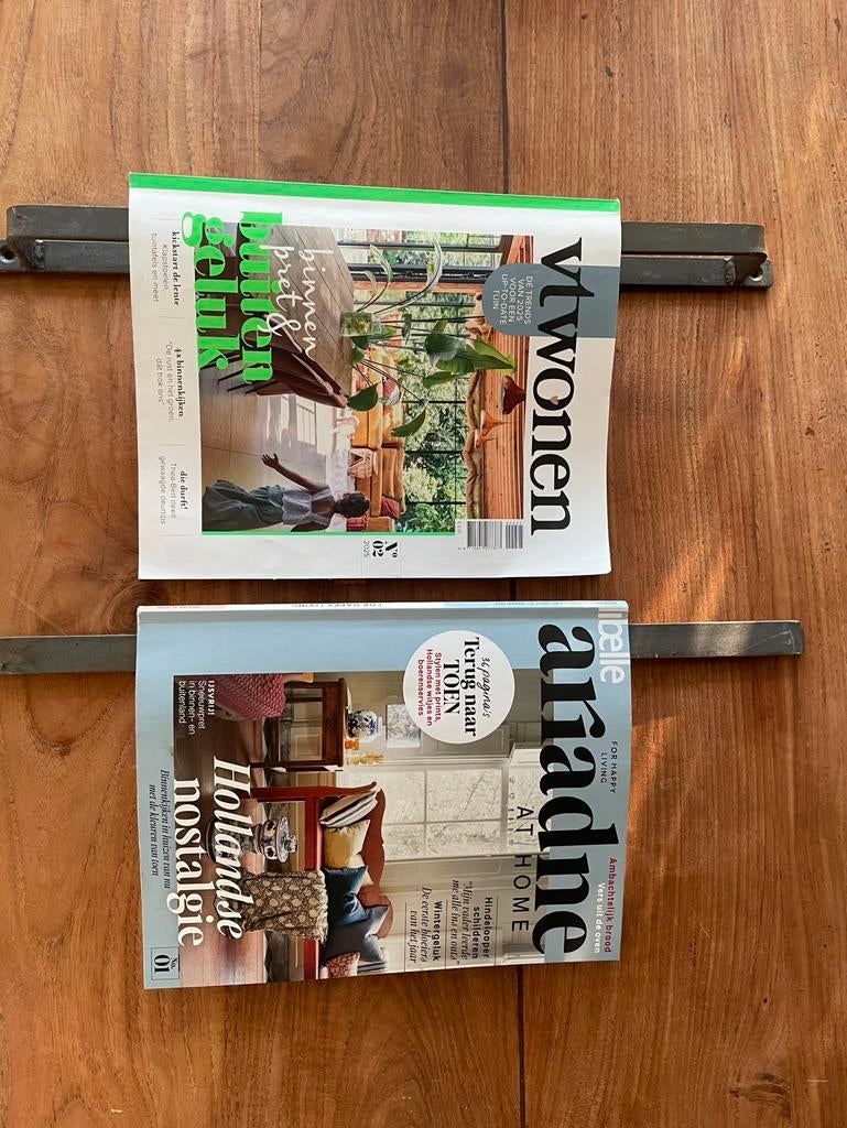 Tijdschrift krant rek hand greep industrieel gietijzer nieuw, Boeken, Tijdschriften en Kranten, Ophalen of Verzenden, Nieuw, Damesbladen