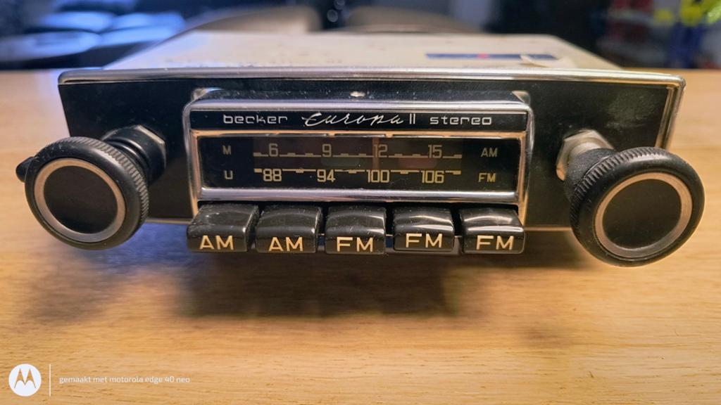 Becker Europa II Stereo Autoradio - 100% in orde, Ophalen of Verzenden, Gebruikt