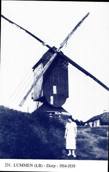 (BG123) Ansichtkaart België molen Lummen (Ons Molenheem 231), Verzamelen, Ansichtkaarten | België, Ophalen of Verzenden, 1960 tot 1980
