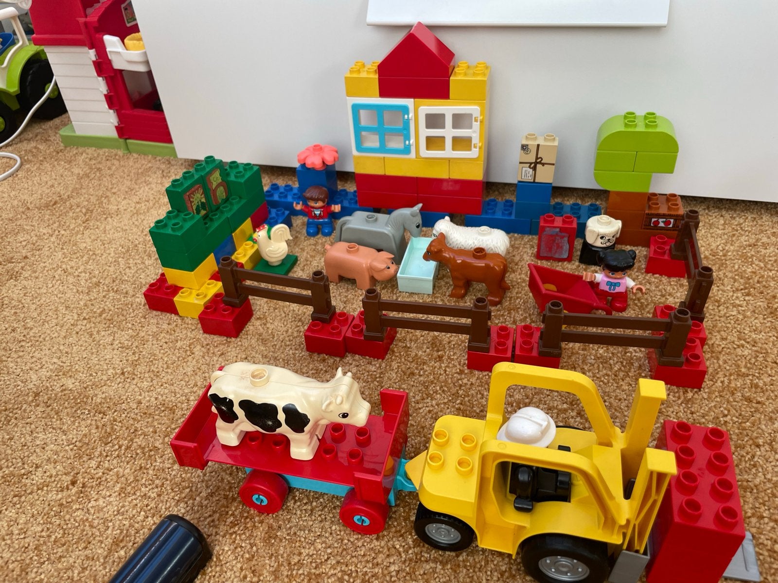 Grote Duplo boerderij set met tractor en dieren, Verzenden, Gebruikt, Overige merken