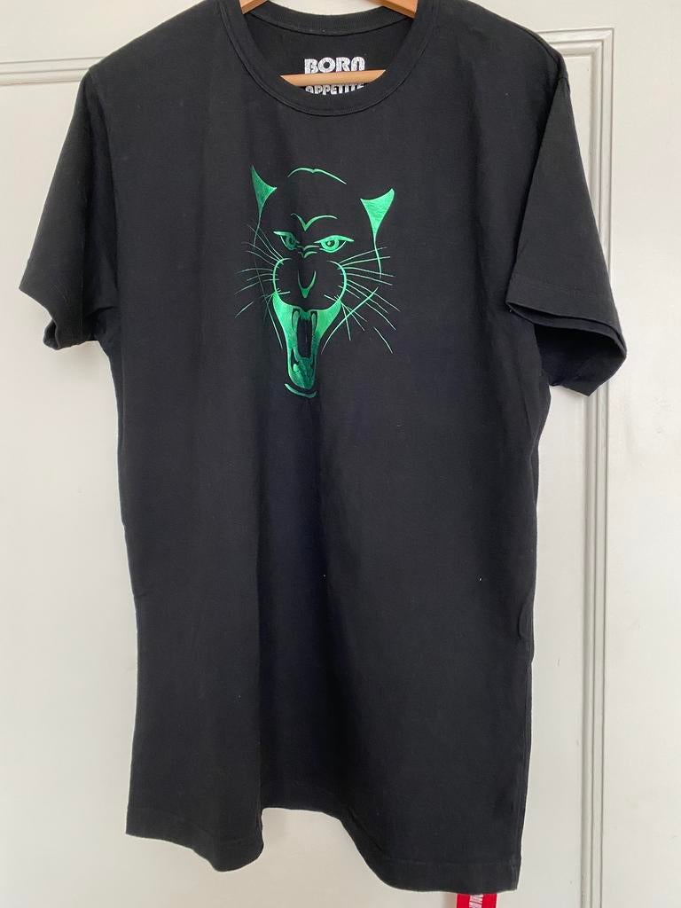 Zwart T-shirt XL - Born with Appetite, Ophalen of Verzenden, Zo goed als nieuw, Maat 56/58 (XL), Zwart