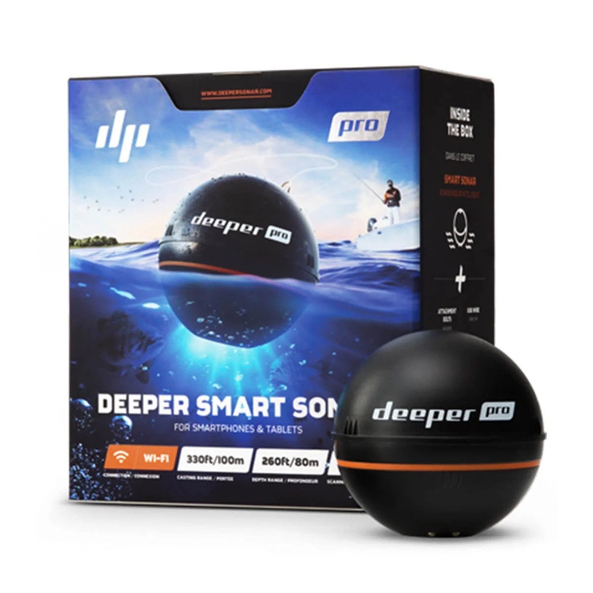 Deeper Smart Sonar Pro - Draagbare Visvinder met Wi-Fi, Watersport en Boten, Ophalen of Verzenden, Gebruikt, Overige typen