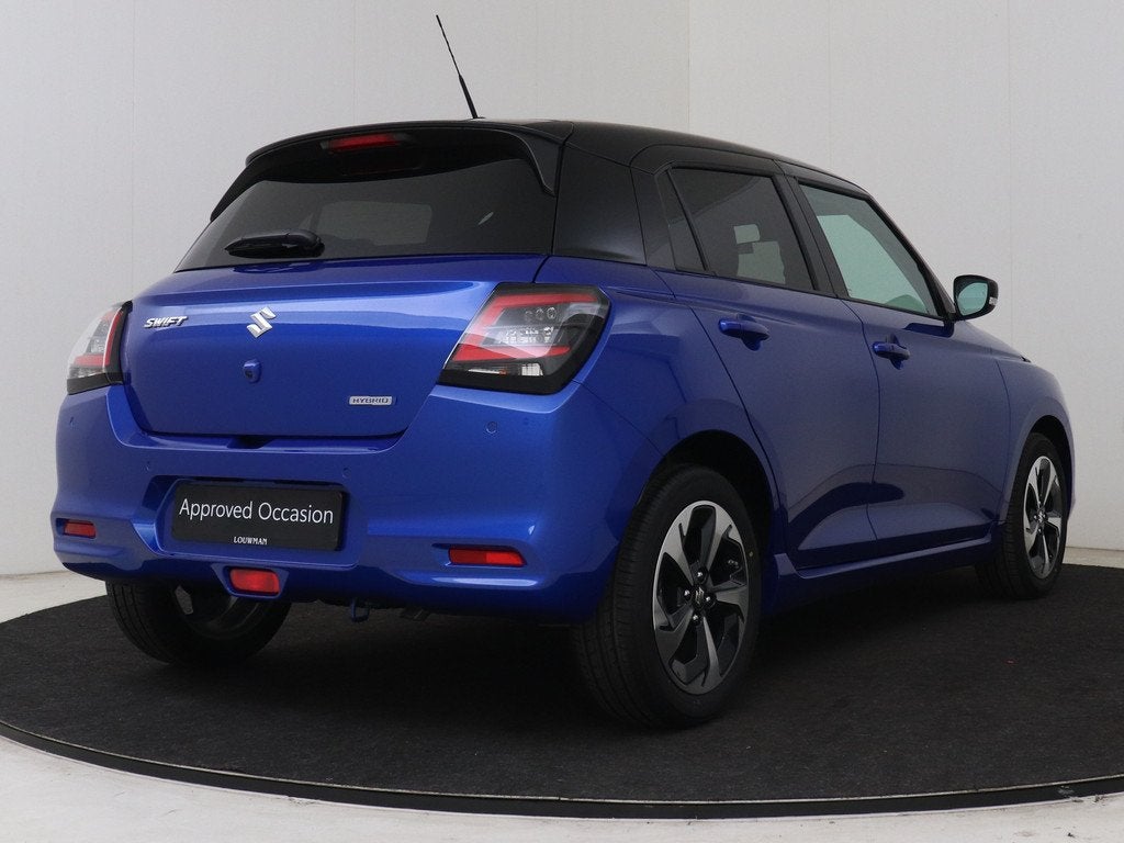 Suzuki Swift 1.2 Style Smart Hybrid *NIEUW* (bj 2026), Auto's, Voorwielaandrijving, Stof, Zwart, Blauw