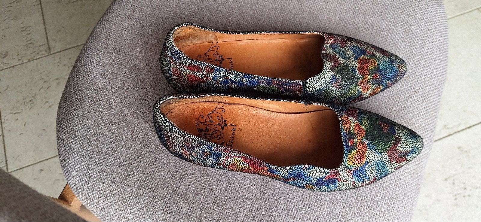 Z.g.a.n Think schoenen ballerina's maat 38, Kleding | Dames, Schoenen, Overige kleuren, Zo goed als nieuw, Think, Ballerina's