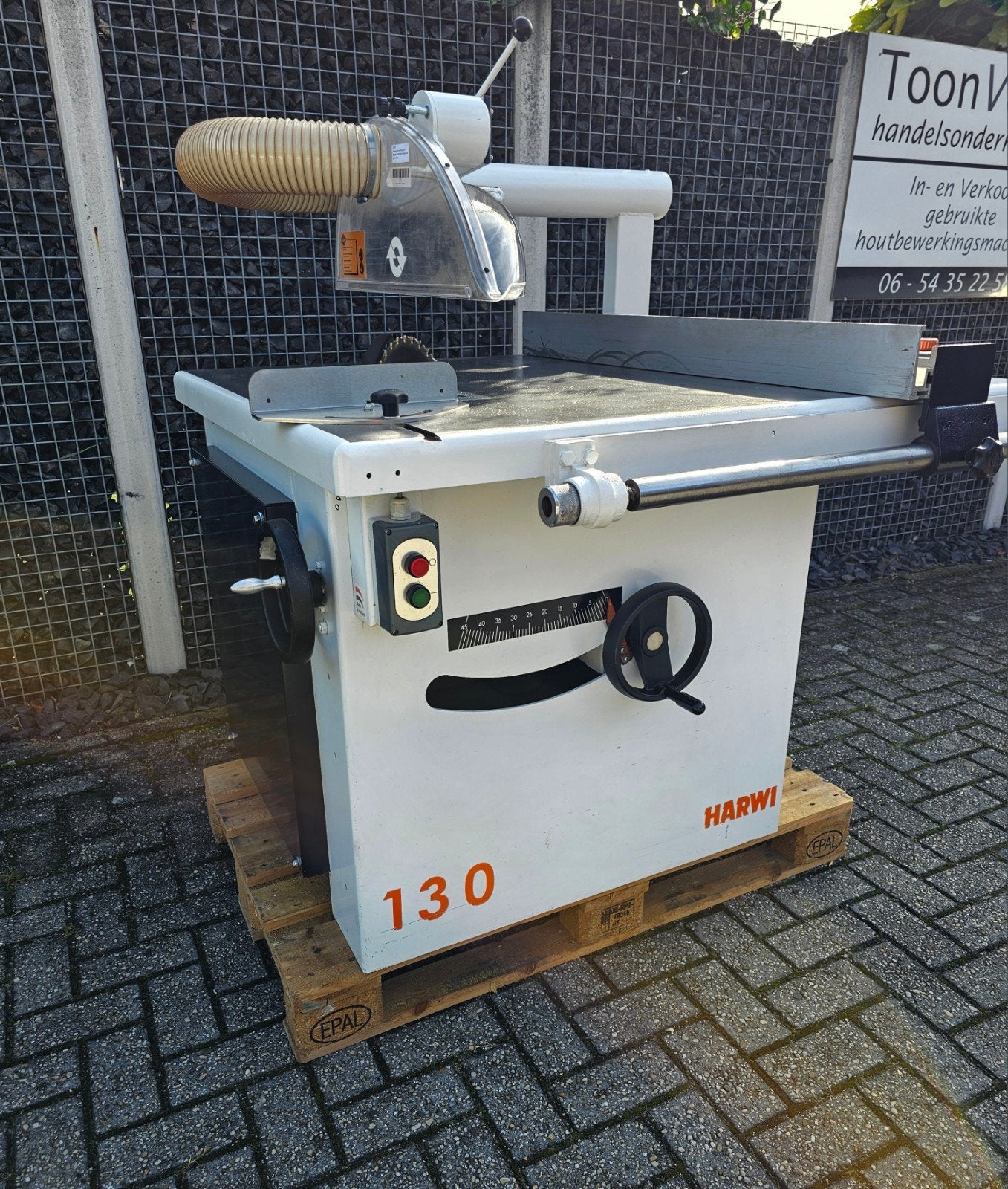 Harwi 130 Cirkelzaag 10 PK, Ophalen, Gebruikt, Cirkelzaag, 70 mm of meer