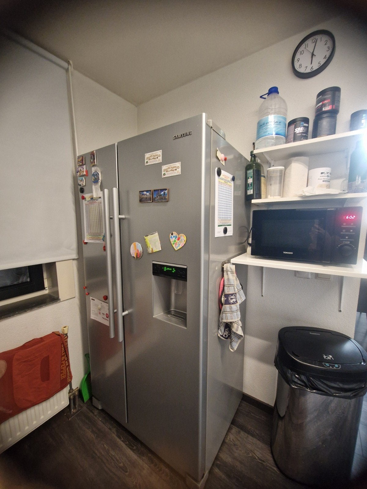 Moderne hoekkeuken met hoogglans witte fronten, Ophalen, Gebruikt, Wit, Hoekkeuken