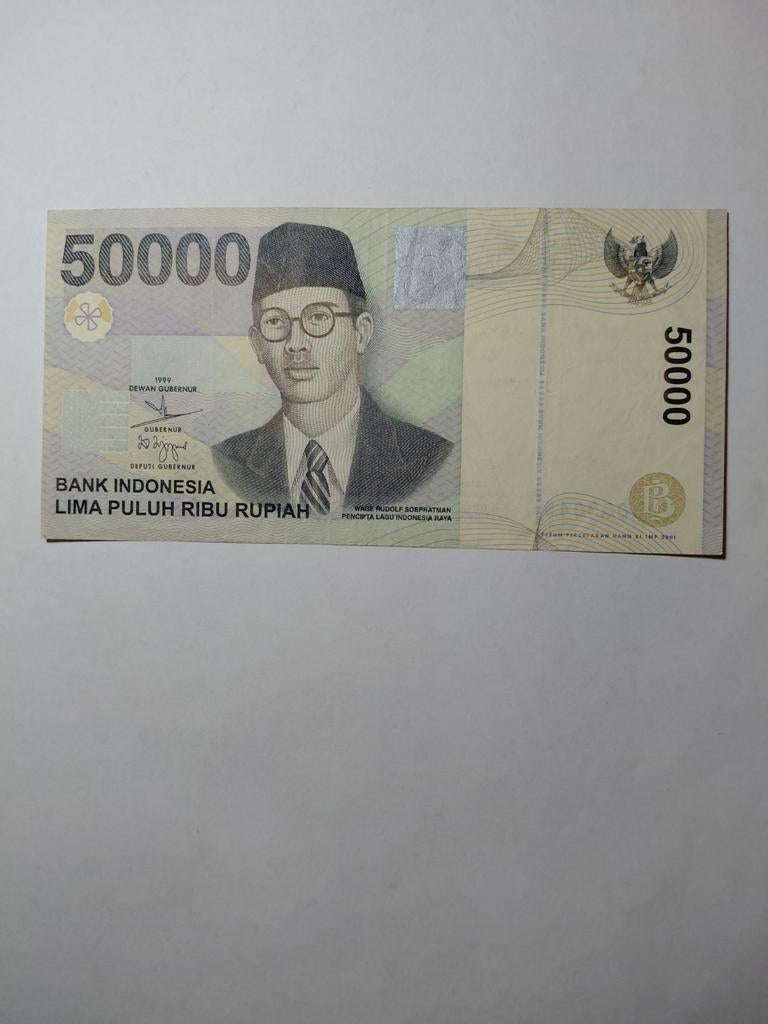 Indonesië 50 000 rupiah 1999, Ophalen of Verzenden, Zuidoost-Azië