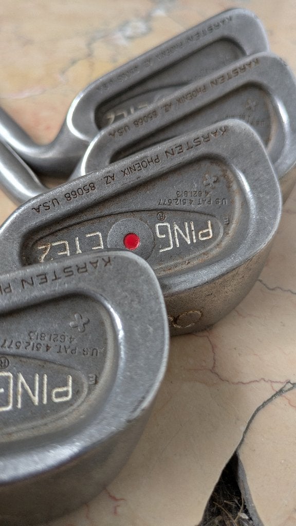PING EYE2 Red Dot – 6 Vintage Golfijzers 5 t/m W, Sport en Fitness, Ophalen, Gebruikt, Set, Ping
