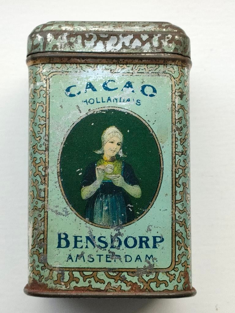 Bensdorp 125 gram cacao blik Amsterdam, Verzamelen, Blikken, Ophalen of Verzenden, Gebruikt, Overige